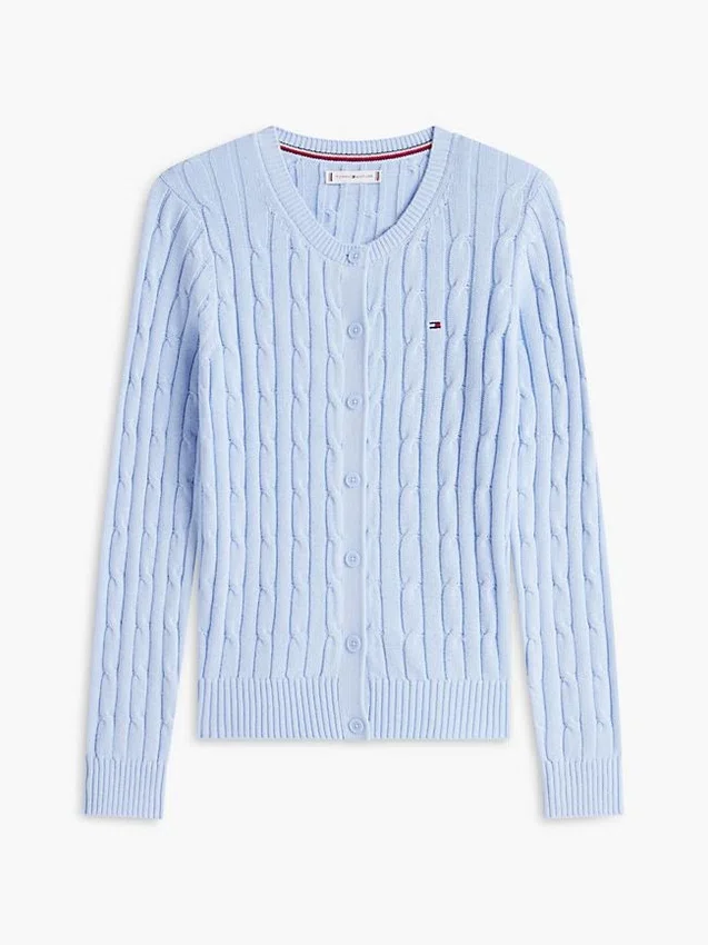 Cardigan cu tricotaj în relief Cardigan cu tricotaj în relief