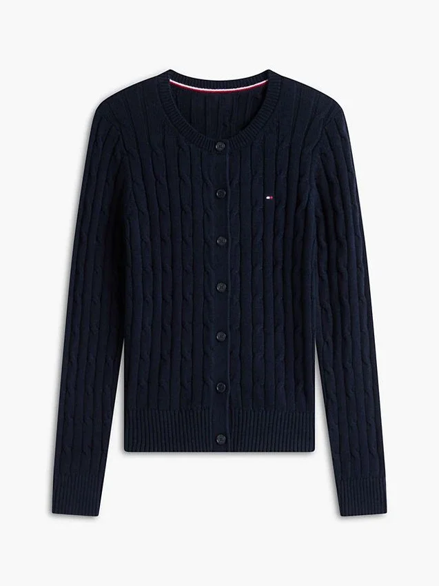 Cardigan cu tricotaj în relief Cardigan cu tricotaj în relief