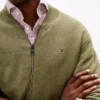 Cardigan din bumbac cu fermoar, stil baseball Cardigan din bumbac cu fermoar, stil baseball