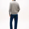 Cardigan din bumbac cu fermoar, stil baseball Cardigan din bumbac cu fermoar, stil baseball
