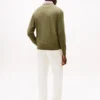 Cardigan din bumbac cu fermoar, stil baseball Cardigan din bumbac cu fermoar, stil baseball