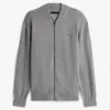 Cardigan din bumbac cu fermoar, stil baseball Cardigan din bumbac cu fermoar, stil baseball