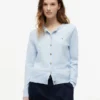 Cardigan din jersey de bumbac organic