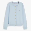 Cardigan din jersey de bumbac organic