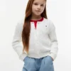 Cardigan din tricot cu model împletit pentru copii