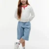 Cardigan din tricot cu model împletit pentru copii