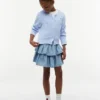 Cardigan din tricot cu model împletit pentru copii