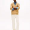 Cardigan polo cu fermoar și tricotaj în relief Cardigan polo cu fermoar și tricotaj în relief