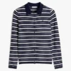 Cardigan polo slim fit din amestec de lână și mătase Cardigan polo slim fit din amestec de lână și mătase