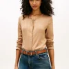 Cardigan tip tricou Pointelle Cardigan tip tricou Pointelle