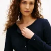 Cardigan tip tricou Pointelle Cardigan tip tricou Pointelle