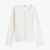 Cardigan tip tricou Pointelle Cardigan tip tricou Pointelle