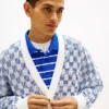 Cardigan Tommy Jeans cu croială lejeră și model în carouri