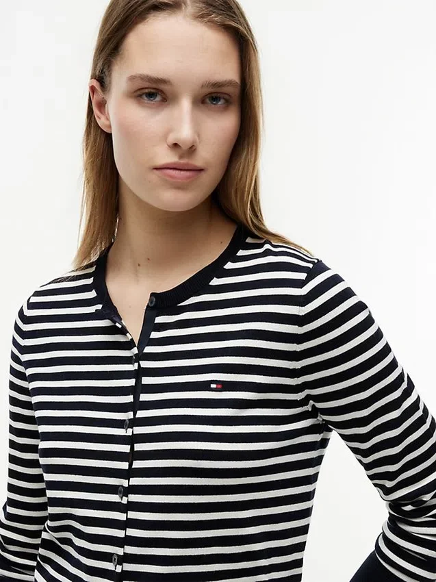 Cardigan ușor cu dungi Cardigan ușor cu dungi