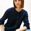 Cardigan ușor cu tricotaj în formă de cablu
