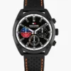 Ceas cronograf cu curea din piele de 40 mm