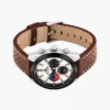 Ceas cronograf cu curea din piele de 40 mm