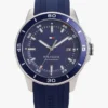 Ceas cronograf cu curea din silicon de 43 mm