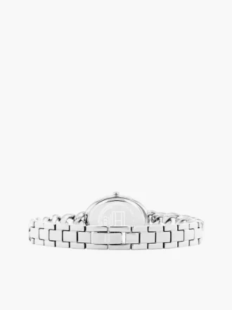 Ceas cu cadran oval texturat de 27 mm și brățară cu zale