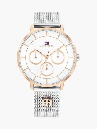 Ceas cu plasă și monogramă de 36 mm