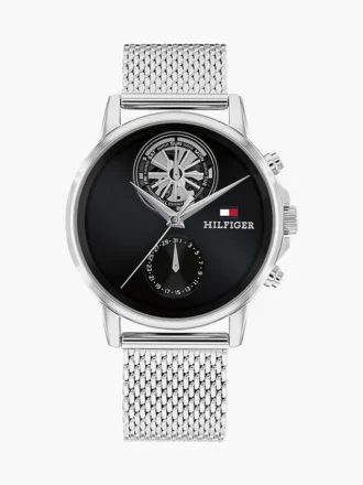 Ceas elegant cu curea din plasă de 40 mm