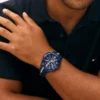 Ceas sport de 46 mm cu curea din silicon
