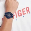 Ceas sport de 46 mm cu curea din silicon