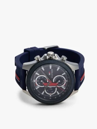 Ceas sport de 46 mm cu curea semnată