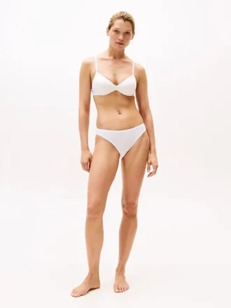 Chiloți bikini cu logo repetat