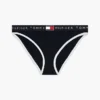 Chiloți bikini din bumbac elastic cu nervuri
