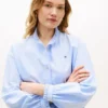 Cămașă cropped Oxford cu volane Cămașă cropped Oxford cu volane