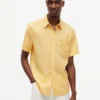 Cămașă cu mânecă scurtă din amestec de in, croială regular Cămașă cu mânecă scurtă din amestec de in, croială regular