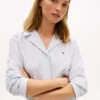 Cămașă de dormit cu dungi din seersucker Cămașă de dormit cu dungi din seersucker