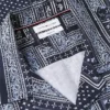 Cămașă de tabără cu patchwork bandana, croială clasică Cămașă de tabără cu patchwork bandana, croială clasică