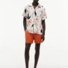 Cămașă de vară din in cu imprimeu floral, croială regular Cămașă de vară din in cu imprimeu floral, croială regular