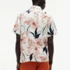 Cămașă de vară din in cu imprimeu floral, croială regular Cămașă de vară din in cu imprimeu floral, croială regular