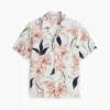 Cămașă de vară din in cu imprimeu floral, croială regular Cămașă de vară din in cu imprimeu floral, croială regular