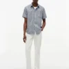 Cămașă din amestec de in cu croială regular și model Glen Plaid Cămașă din amestec de in cu croială regular și model Glen Plaid