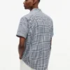Cămașă din amestec de in cu croială regular și model Glen Plaid Cămașă din amestec de in cu croială regular și model Glen Plaid