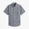 Cămașă din amestec de in cu croială regular și model Glen Plaid Cămașă din amestec de in cu croială regular și model Glen Plaid