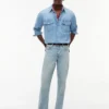 Cămașă din denim cu croială lejeră Cămașă din denim cu croială lejeră