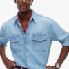 Cămașă din denim cu croială lejeră Cămașă din denim cu croială lejeră