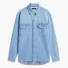 Cămașă din denim cu croială lejeră Cămașă din denim cu croială lejeră