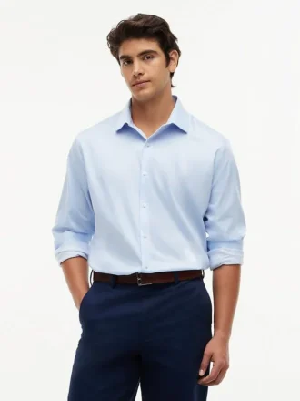 Cămașă elegantă THFlex cu croială slim