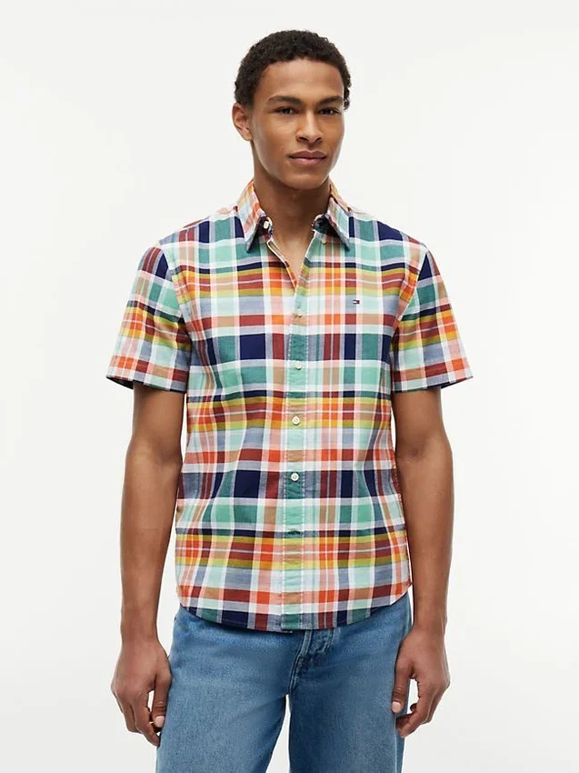 Cămașă Madras Oxford cu croială regular Cămașă Madras Oxford cu croială regular