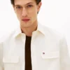 Cămașă oversize din twill periat, croială regular