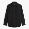 Cămașă oversize din twill periat, croială regular