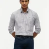 Cămașă Oxford elastică cu dungi, croială regular Cămașă Oxford elastică cu dungi, croială regular
