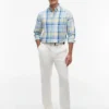 Cămașă regular fit din amestec de in cu carouri Madras Cămașă regular fit din amestec de in cu carouri Madras