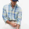 Cămașă regular fit din amestec de in cu carouri Madras Cămașă regular fit din amestec de in cu carouri Madras